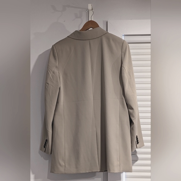 H&M size small double breasted jacket light beige - Picture 2 of 5